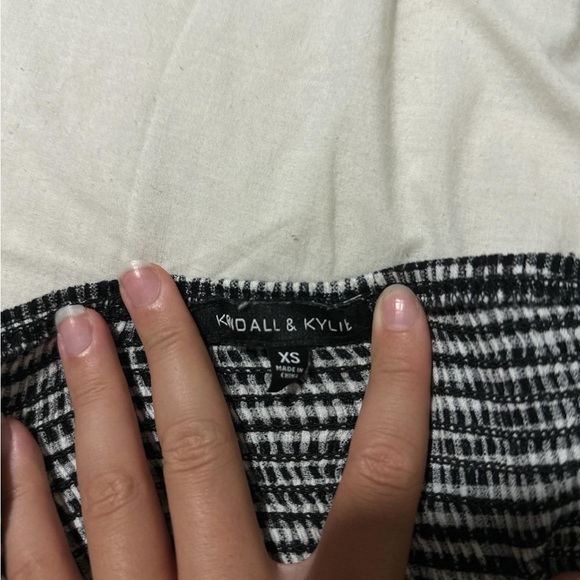 gingham print plaid print mini dress - Picture 3 of 3